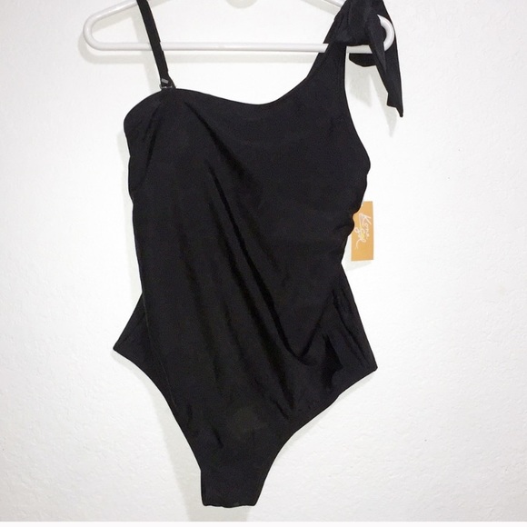 ONE LEFT! KONA SOL Black 1 Piece Plus Swimsuit 18W - Picture 7 of 8
